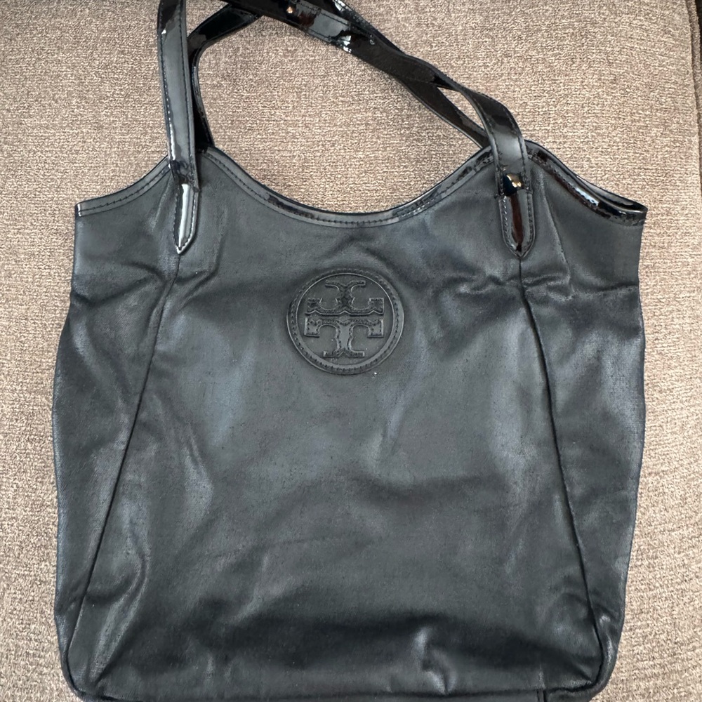 Tory Burch Black Leather Tote